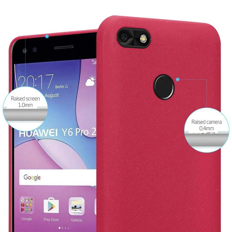 Cadorabo Hülle kompatibel mit Huawei Y6 PRO 2017 Schutzhülle aus flexiblem TPU Silikon