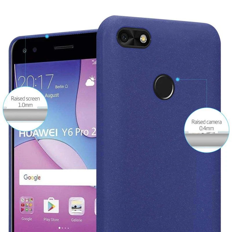 Cadorabo Hülle kompatibel mit Huawei Y6 PRO 2017 Schutzhülle aus flexiblem TPU Silikon