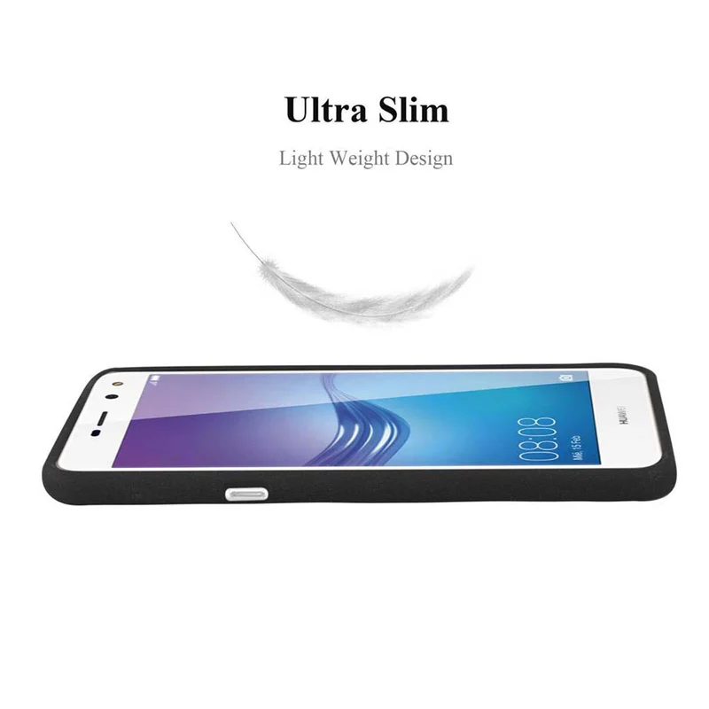 Cadorabo Hülle kompatibel mit Huawei Y5 2017 / Y6 2017 Schutzhülle aus flexiblem TPU Silikon