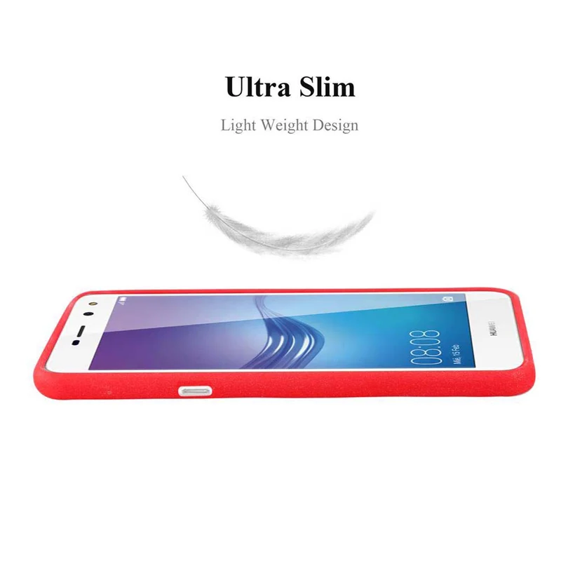 Cadorabo Hülle kompatibel mit Huawei Y5 2017 / Y6 2017 Schutzhülle aus flexiblem TPU Silikon