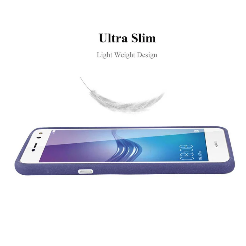 Cadorabo Hülle kompatibel mit Huawei Y5 2017 / Y6 2017 Schutzhülle aus flexiblem TPU Silikon