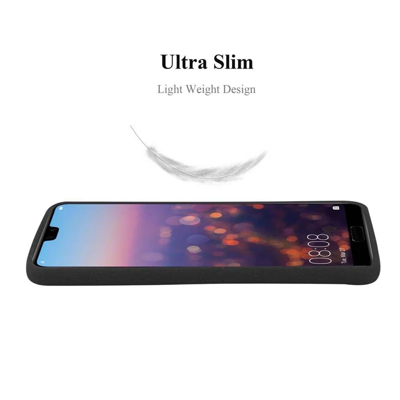 Cadorabo Hülle kompatibel mit Huawei P20 Schutzhülle aus flexiblem TPU Silikon
