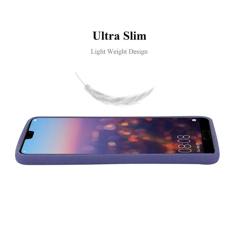 Cadorabo Hülle kompatibel mit Huawei P20 Schutzhülle aus flexiblem TPU Silikon