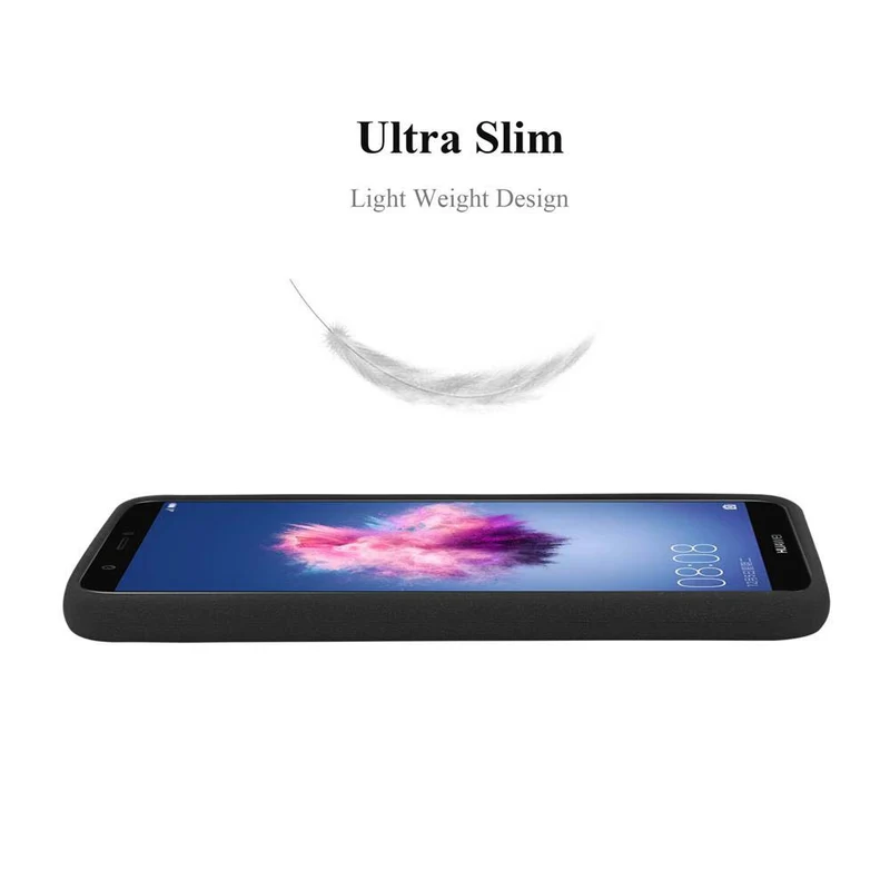 Cadorabo Hülle kompatibel mit Huawei P SMART 2018 / Enjoy 7S Schutzhülle aus flexiblem TPU Silikon