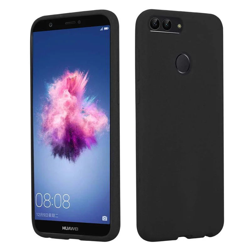 Cadorabo Hülle kompatibel mit Huawei P SMART 2018 / Enjoy 7S Schutzhülle aus flexiblem TPU Silikon