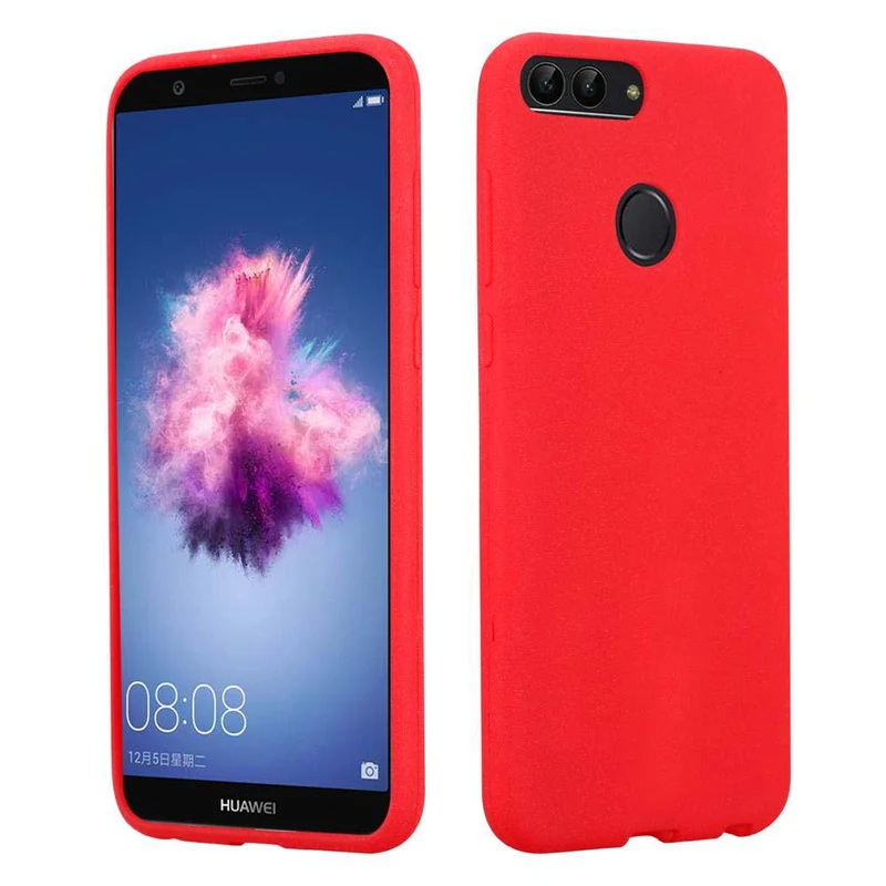 Cadorabo Hülle kompatibel mit Huawei P SMART 2018 / Enjoy 7S Schutzhülle aus flexiblem TPU Silikon