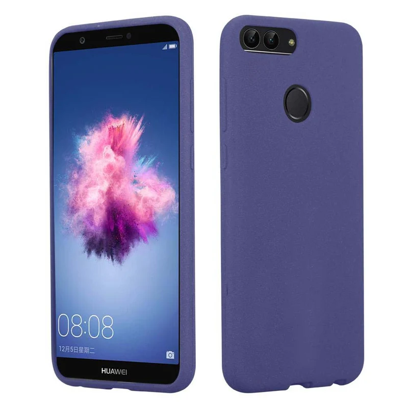 Cadorabo Hülle kompatibel mit Huawei P SMART 2018 / Enjoy 7S Schutzhülle aus flexiblem TPU Silikon