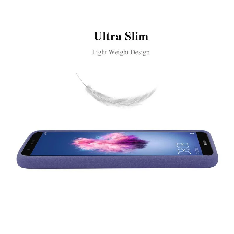 Cadorabo Hülle kompatibel mit Huawei P SMART 2018 / Enjoy 7S Schutzhülle aus flexiblem TPU Silikon