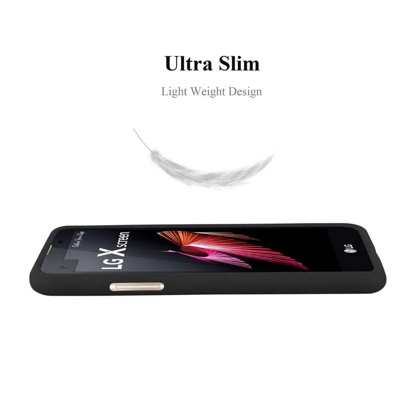 Cadorabo Hülle kompatibel mit LG X SCREEN Schutzhülle aus flexiblem TPU Silikon