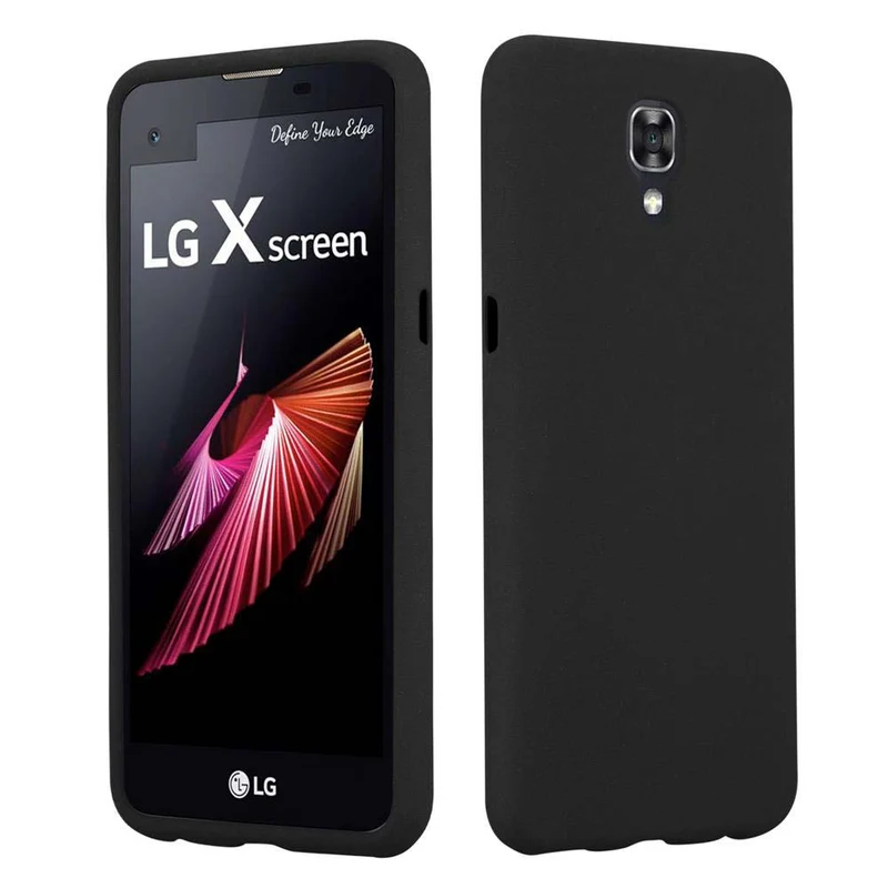 Cadorabo Hülle kompatibel mit LG X SCREEN Schutzhülle aus flexiblem TPU Silikon