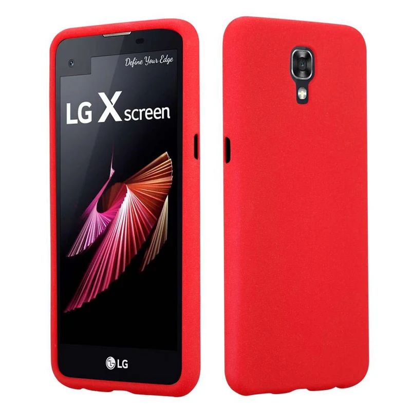 Cadorabo Hülle kompatibel mit LG X SCREEN Schutzhülle aus flexiblem TPU Silikon