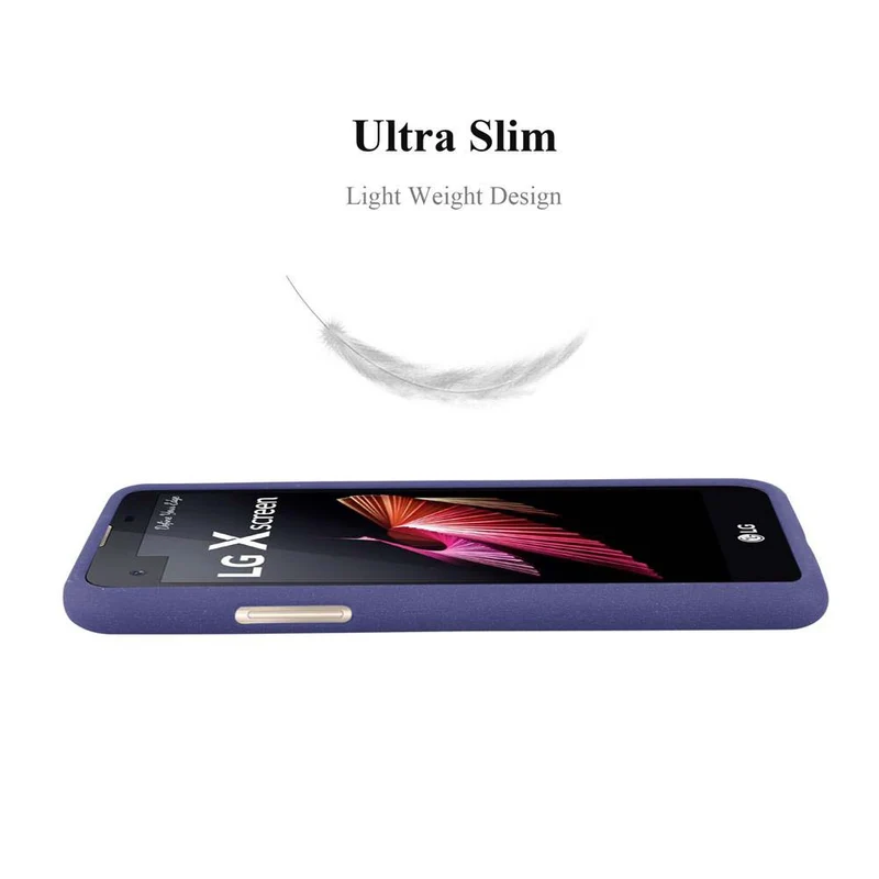 Cadorabo Hülle kompatibel mit LG X SCREEN Schutzhülle aus flexiblem TPU Silikon