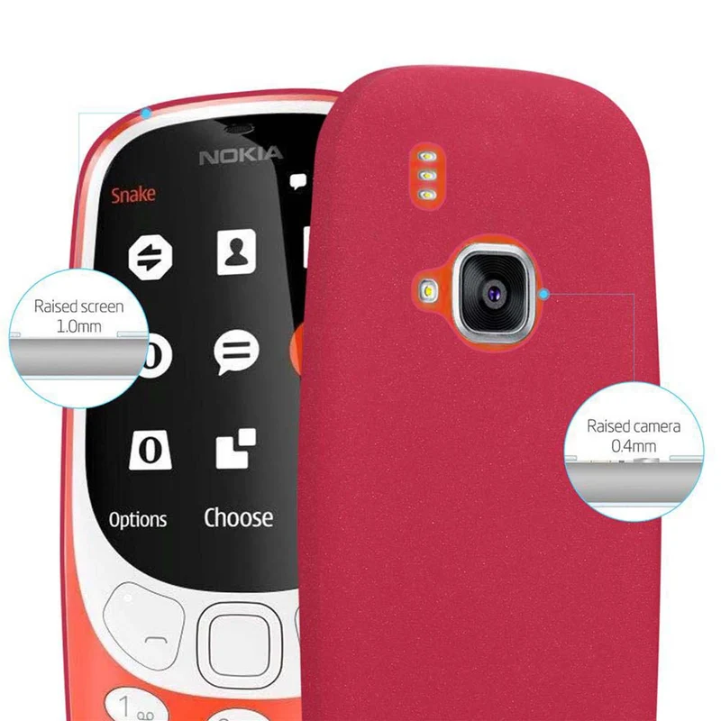 Cadorabo Hülle kompatibel mit Nokia 3310 2G Schutzhülle aus flexiblem TPU Silikon
