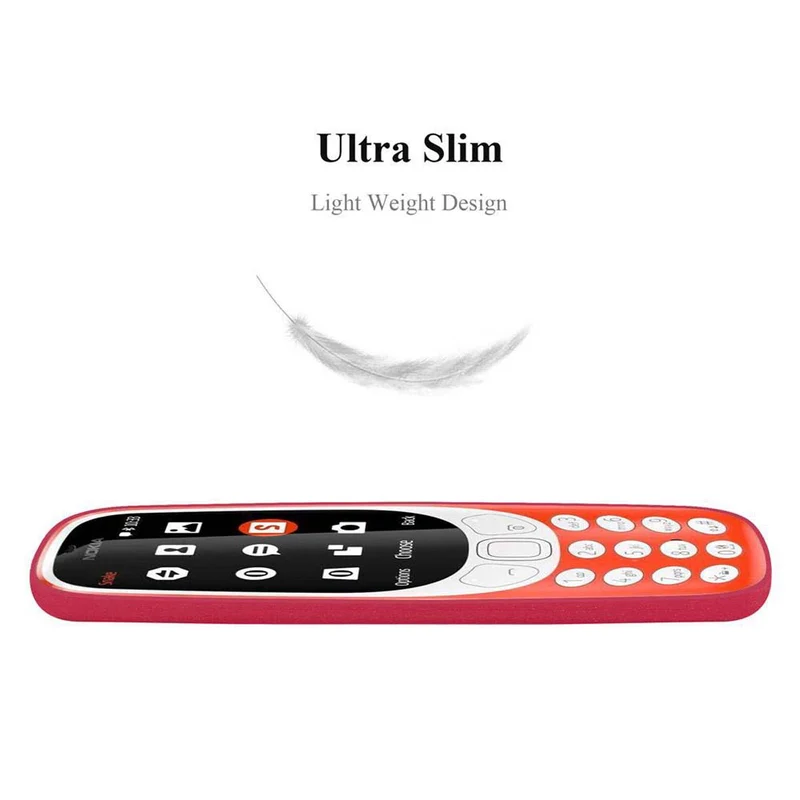 Cadorabo Hülle kompatibel mit Nokia 3310 2G Schutzhülle aus flexiblem TPU Silikon