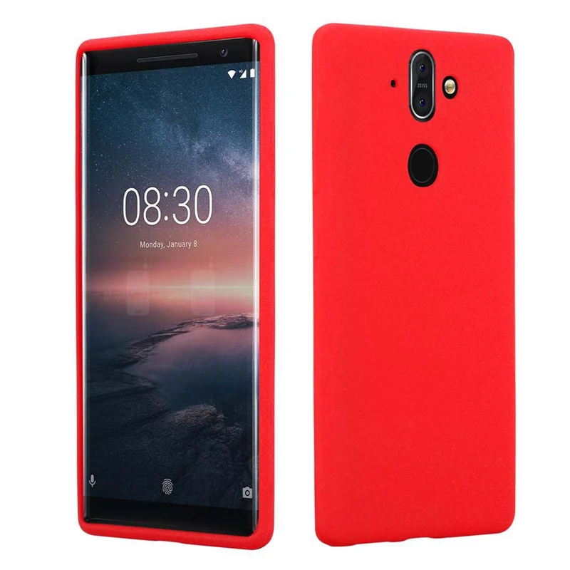 Cadorabo Hülle kompatibel mit Nokia 8 Sirocco Schutzhülle aus flexiblem TPU Silikon