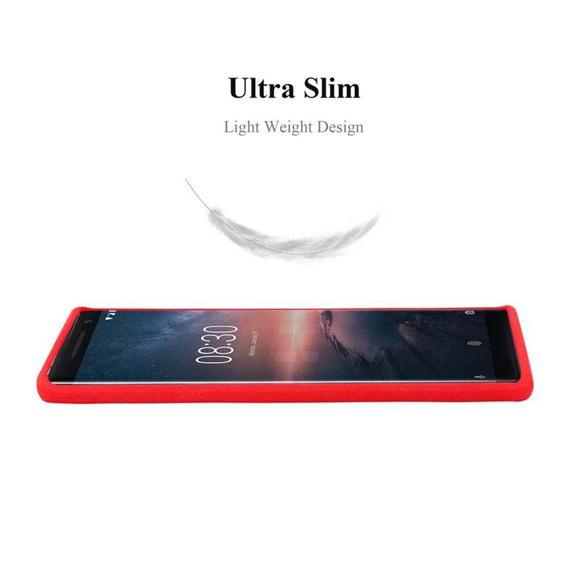 Cadorabo Hülle kompatibel mit Nokia 8 Sirocco Schutzhülle aus flexiblem TPU Silikon