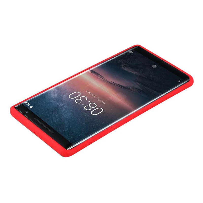 Cadorabo Hülle kompatibel mit Nokia 8 Sirocco Schutzhülle aus flexiblem TPU Silikon