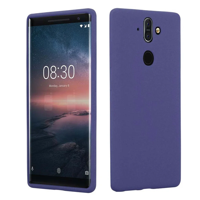 Cadorabo Hülle kompatibel mit Nokia 8 Sirocco Schutzhülle aus flexiblem TPU Silikon