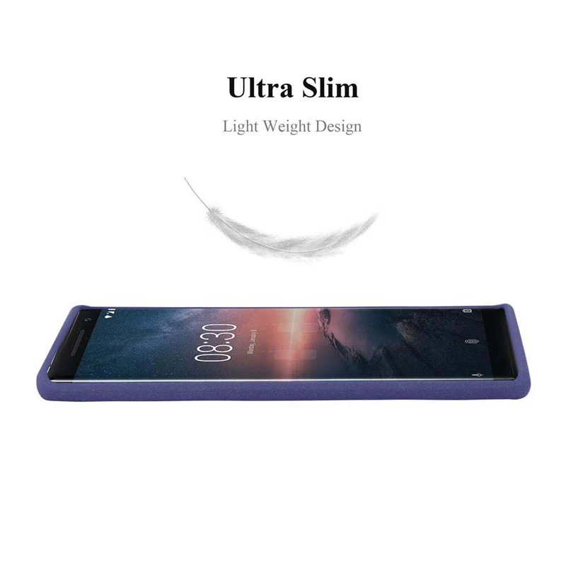 Cadorabo Hülle kompatibel mit Nokia 8 Sirocco Schutzhülle aus flexiblem TPU Silikon