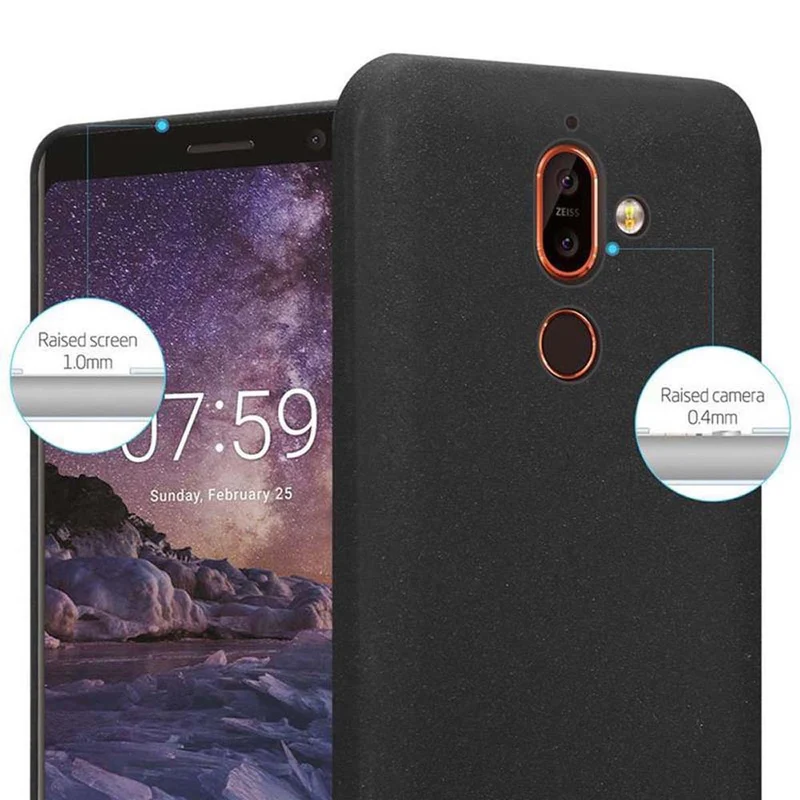Cadorabo Hülle kompatibel mit Nokia 7 PLUS Schutzhülle aus flexiblem TPU Silikon