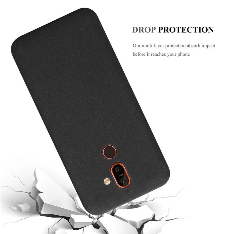 Cadorabo Hülle kompatibel mit Nokia 7 PLUS Schutzhülle aus flexiblem TPU Silikon
