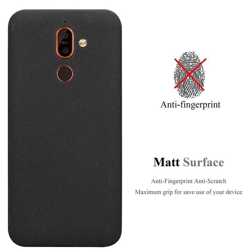 Cadorabo Hülle kompatibel mit Nokia 7 PLUS Schutzhülle aus flexiblem TPU Silikon