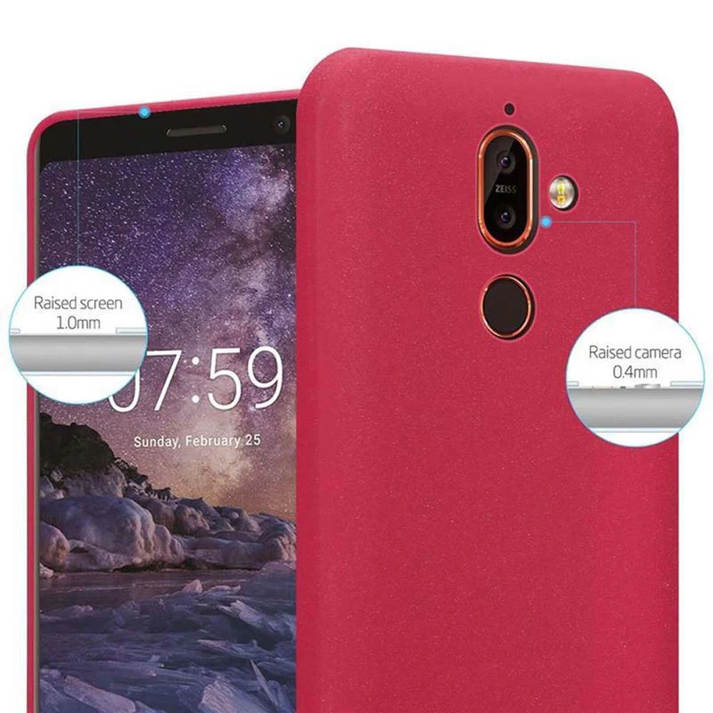 Cadorabo Hülle kompatibel mit Nokia 7 PLUS Schutzhülle aus flexiblem TPU Silikon