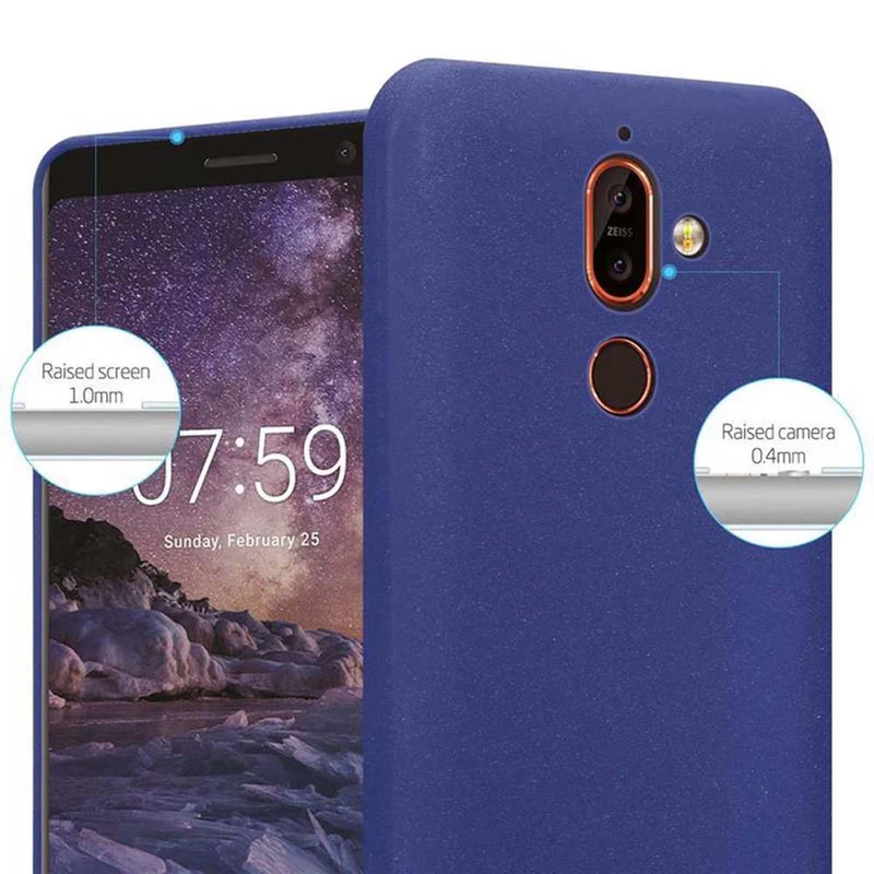 Cadorabo Hülle kompatibel mit Nokia 7 PLUS Schutzhülle aus flexiblem TPU Silikon