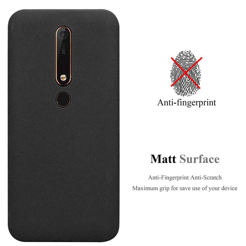 Cadorabo Hülle kompatibel mit Nokia 6,1 Schutzhülle aus flexiblem TPU Silikon