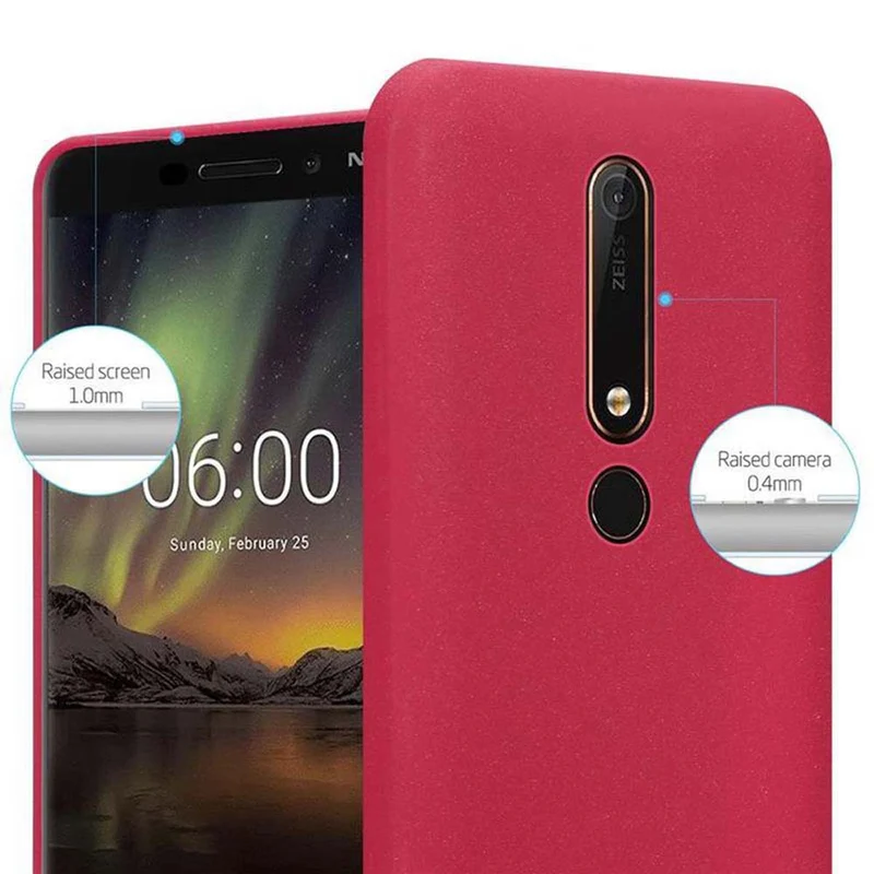 Cadorabo Hülle kompatibel mit Nokia 6,1 Schutzhülle aus flexiblem TPU Silikon