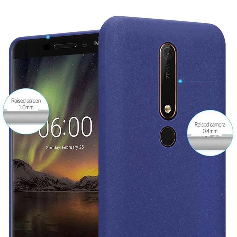 Cadorabo Hülle kompatibel mit Nokia 6,1 Schutzhülle aus flexiblem TPU Silikon