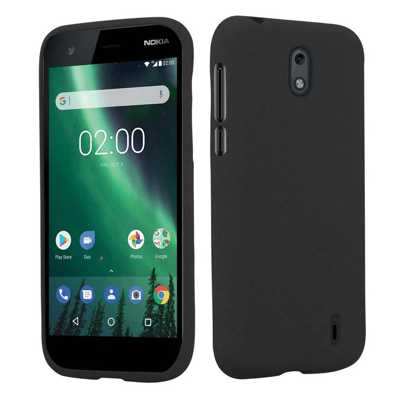 Cadorabo Hülle kompatibel mit Nokia 1 2018 Schutzhülle aus flexiblem TPU Silikon