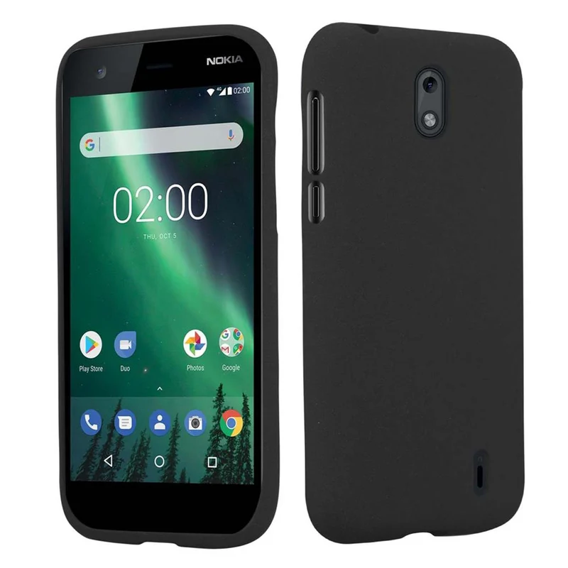 Cadorabo Hülle kompatibel mit Nokia 1 2018 Schutzhülle aus flexiblem TPU Silikon