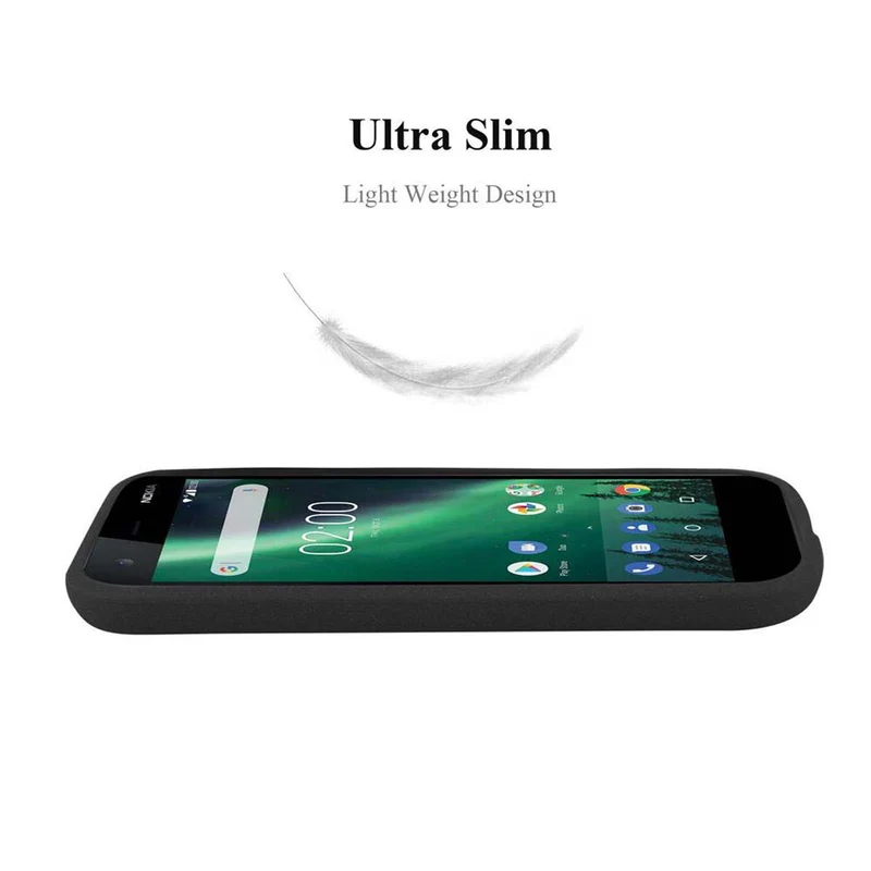 Cadorabo Hülle kompatibel mit Nokia 1 2018 Schutzhülle aus flexiblem TPU Silikon