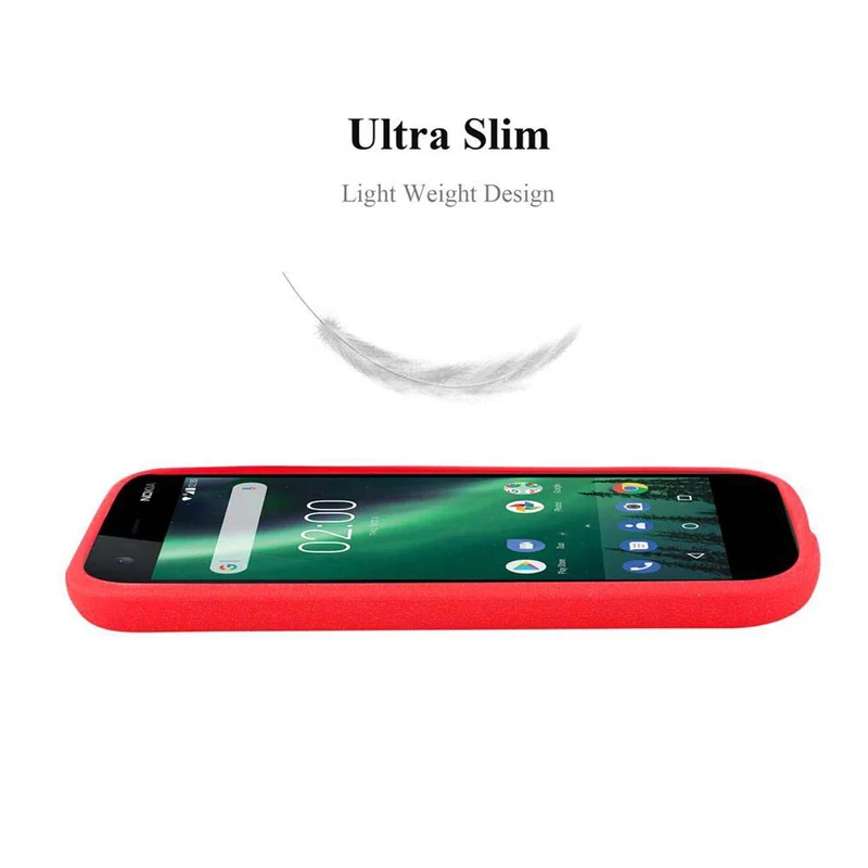 Cadorabo Hülle kompatibel mit Nokia 1 2018 Schutzhülle aus flexiblem TPU Silikon