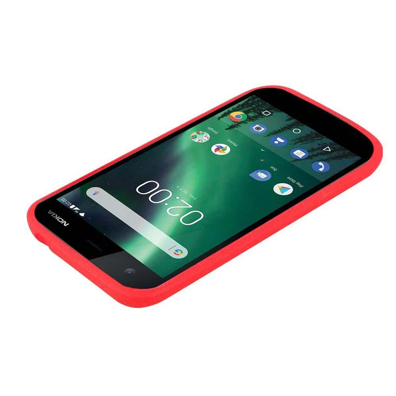 Cadorabo Hülle kompatibel mit Nokia 1 2018 Schutzhülle aus flexiblem TPU Silikon