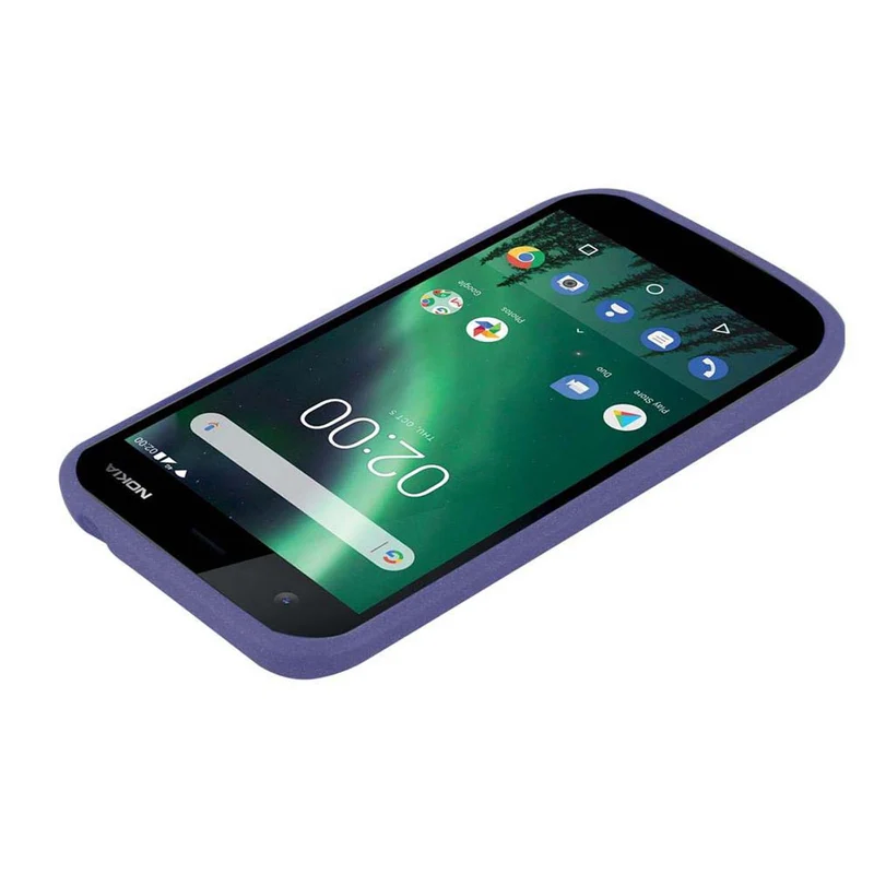 Cadorabo Hülle kompatibel mit Nokia 1 2018 Schutzhülle aus flexiblem TPU Silikon