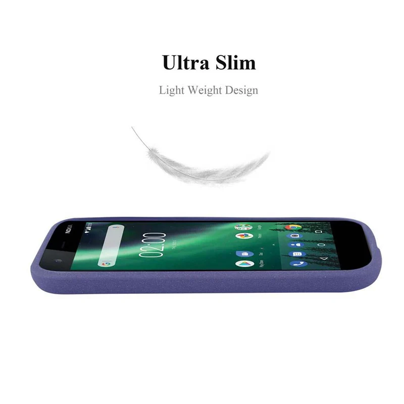 Cadorabo Hülle kompatibel mit Nokia 1 2018 Schutzhülle aus flexiblem TPU Silikon