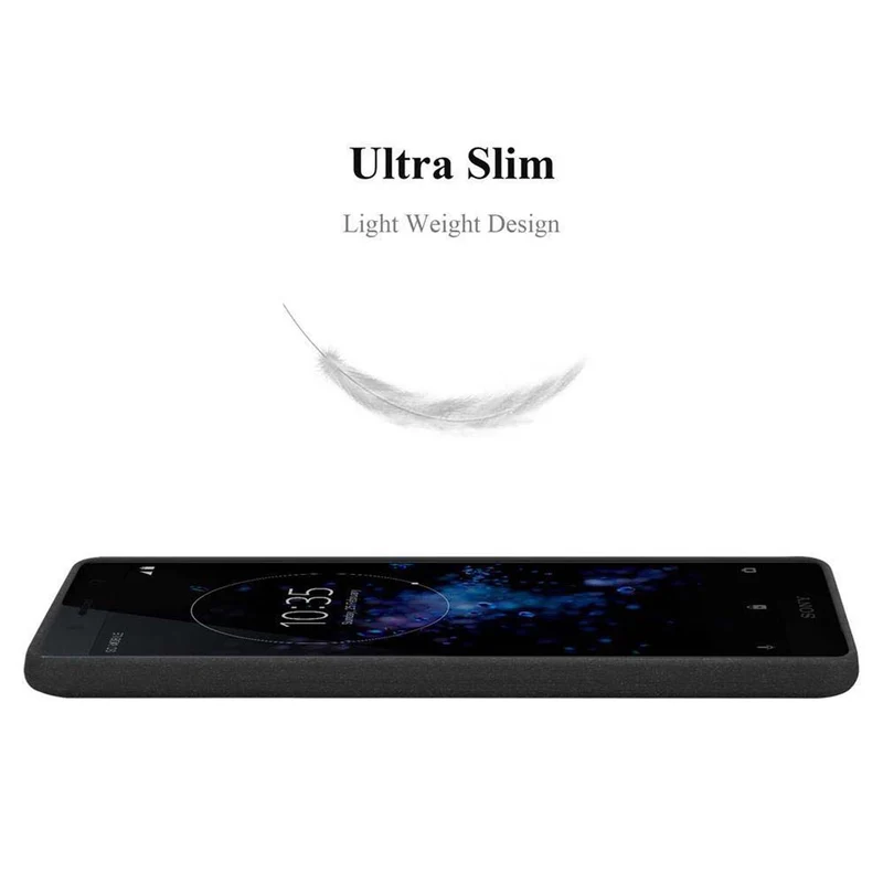 Cadorabo Hülle kompatibel mit Sony Xperia XZ2 COMPACT Schutzhülle aus flexiblem TPU Silikon