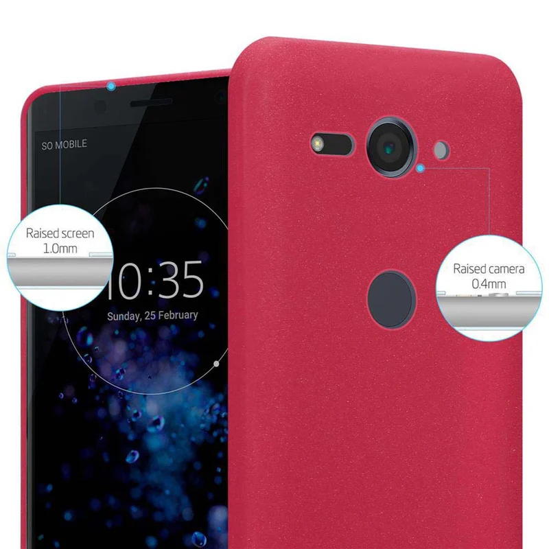 Cadorabo Hülle kompatibel mit Sony Xperia XZ2 COMPACT Schutzhülle aus flexiblem TPU Silikon