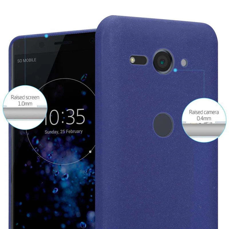Cadorabo Hülle kompatibel mit Sony Xperia XZ2 COMPACT Schutzhülle aus flexiblem TPU Silikon
