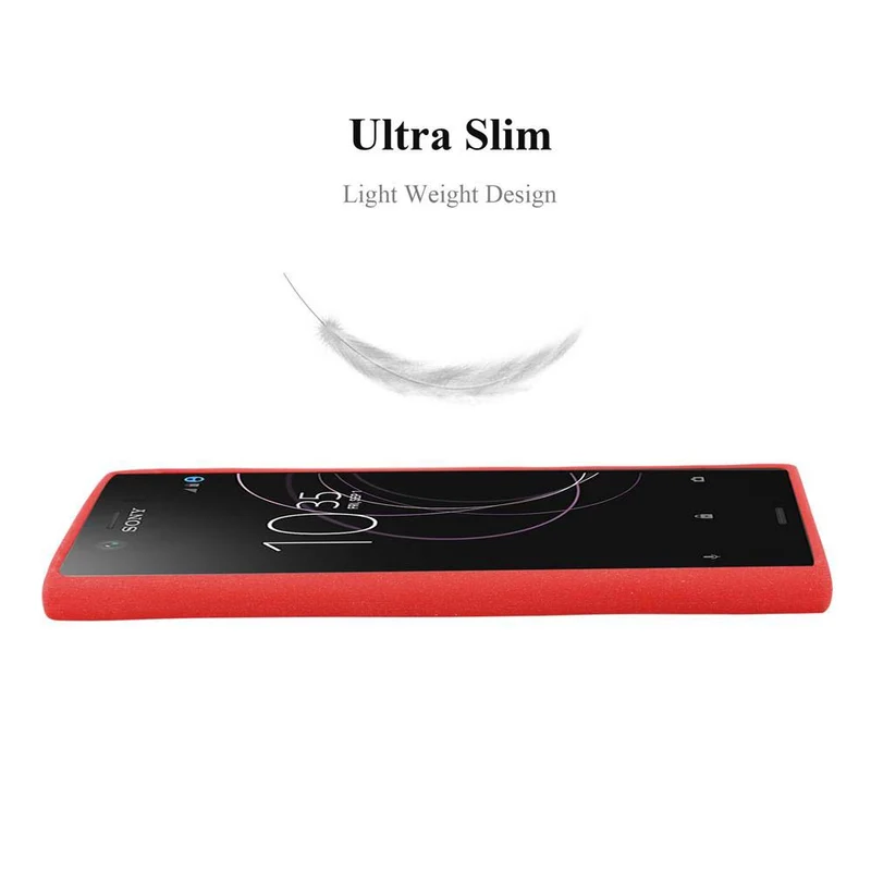 Cadorabo Hülle kompatibel mit Sony Xperia XZ1 Schutzhülle aus flexiblem TPU Silikon