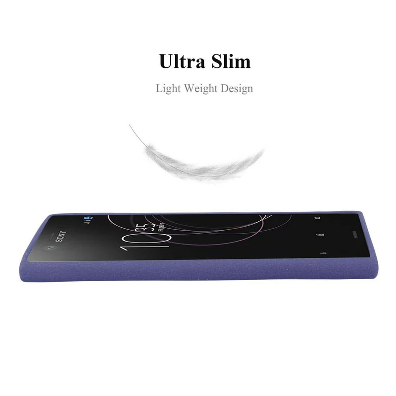 Cadorabo Hülle kompatibel mit Sony Xperia XZ1 Schutzhülle aus flexiblem TPU Silikon