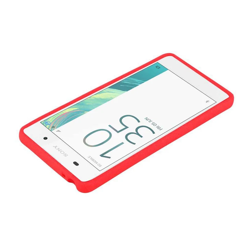 Cadorabo Hülle kompatibel mit Sony Xperia E5 Schutzhülle aus flexiblem TPU Silikon