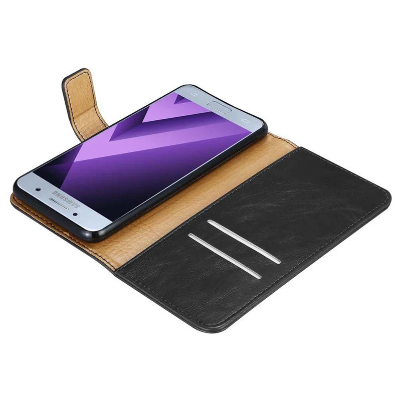 Cadorabo Hülle kompatibel mit Samsung Galaxy A7 2017 Schutzhülle mit Magnetverschluss, Standfunktion und Kartenfach