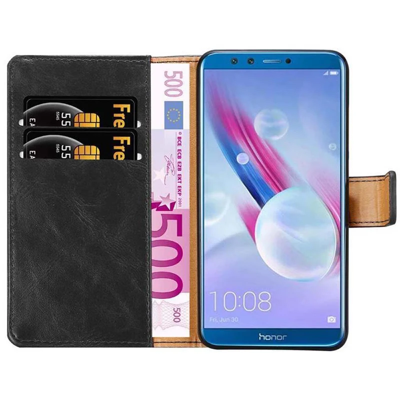 Cadorabo Hülle kompatibel mit Honor 9 LITE Schutzhülle mit Magnetverschluss, Standfunktion und Kartenfach