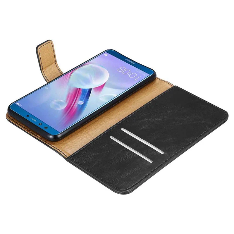 Cadorabo Hülle kompatibel mit Honor 9 LITE Schutzhülle mit Magnetverschluss, Standfunktion und Kartenfach