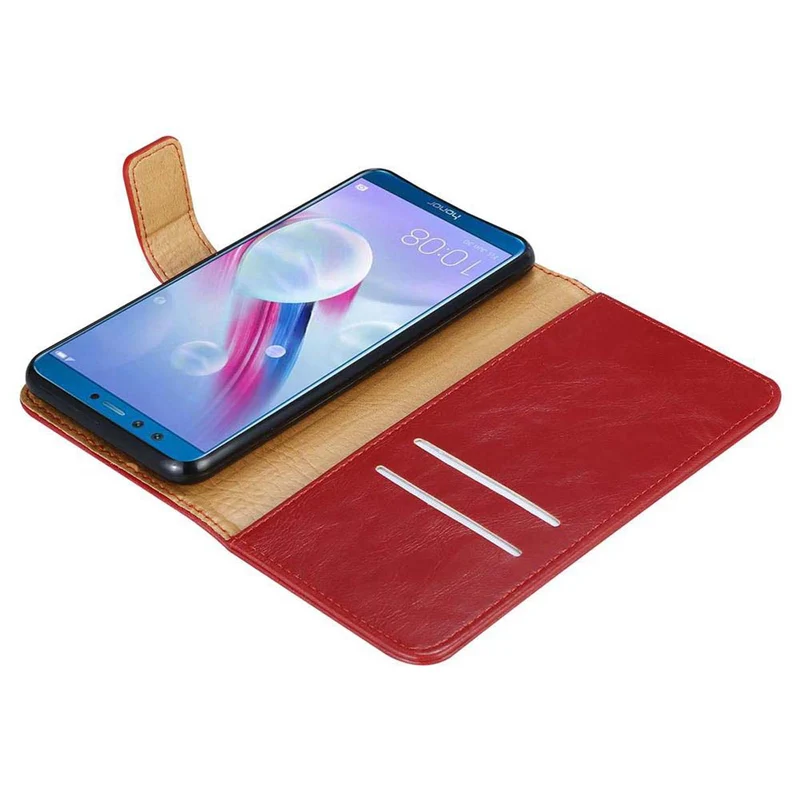 Cadorabo Hülle kompatibel mit Honor 9 LITE Schutzhülle mit Magnetverschluss, Standfunktion und Kartenfach
