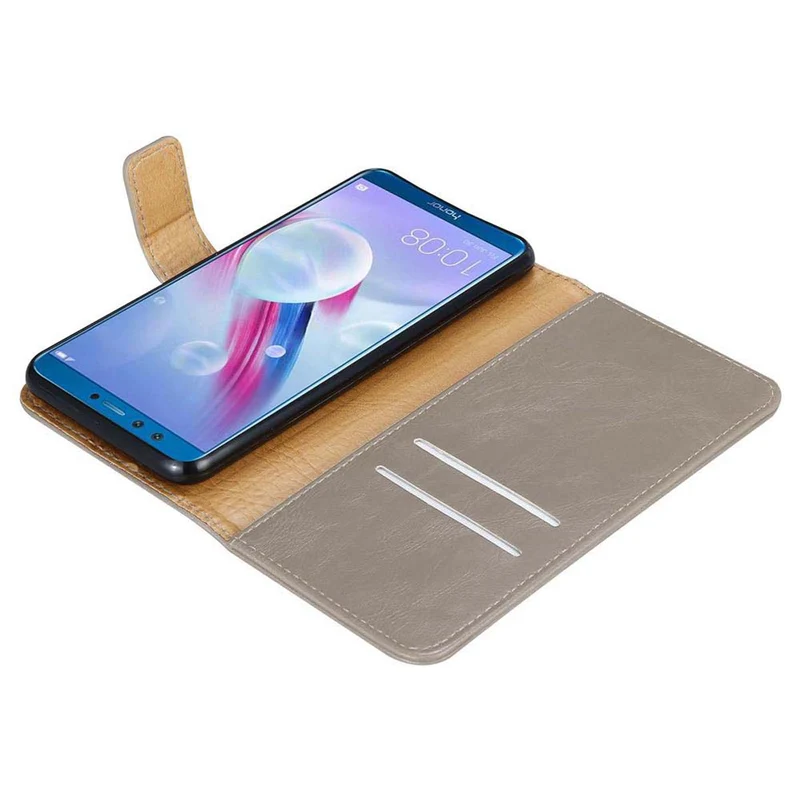 Cadorabo Hülle kompatibel mit Honor 9 LITE Schutzhülle mit Magnetverschluss, Standfunktion und Kartenfach