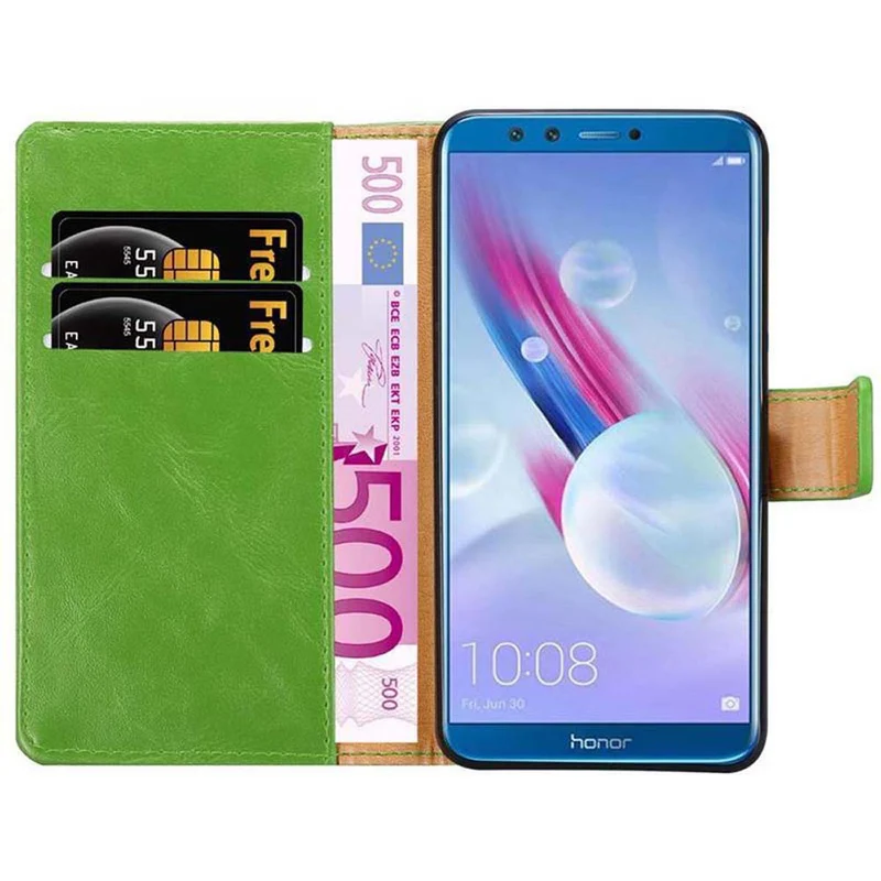 Cadorabo Hülle kompatibel mit Honor 9 LITE Schutzhülle mit Magnetverschluss, Standfunktion und Kartenfach